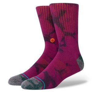 Stance Scarabaeus Crew Socks - Purple, Large, NWT